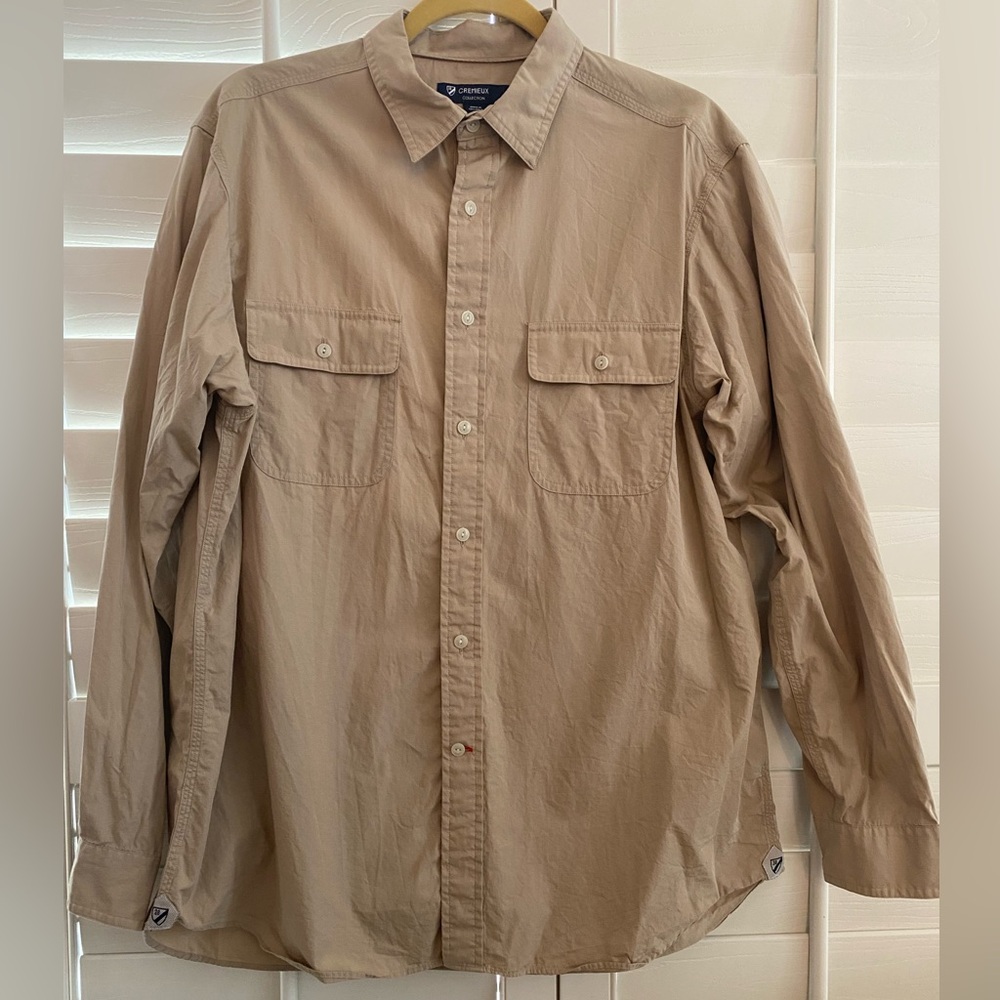 Cremieux Collection Men’s Button-Up Long Sleeve Shirt Crest Size Large